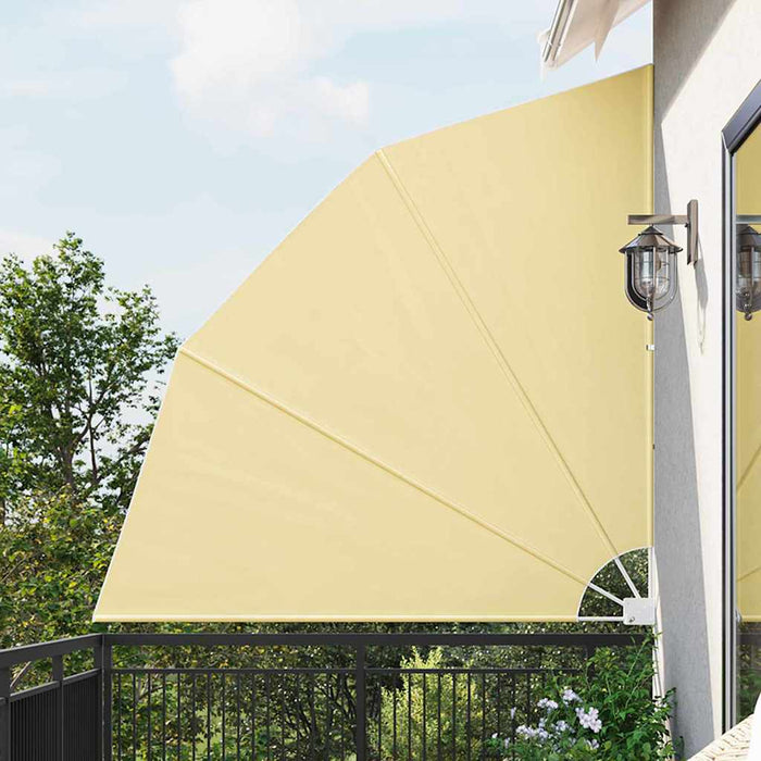 vidaXL Schermo di Privacy per Balcone Sabbia 210 x 210 cm Tessuto