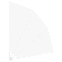 Schermo di Privacy per Balcone Bianco 210 x 210 cm Tessuto 42000939