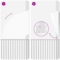 vidaXL Schermo di Privacy per Balcone Bianco 210 x 210 cm Tessuto