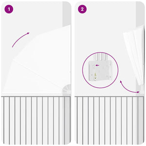 vidaXL Schermo di Privacy per Balcone Bianco 210 x 210 cm Tessuto