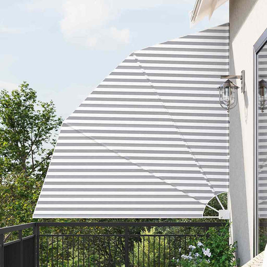 vidaXL Schermo di Privacy per Balcone Antracite e bianco 210 x 210 cm