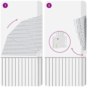 vidaXL Schermo di Privacy per Balcone Antracite e bianco 210 x 210 cm