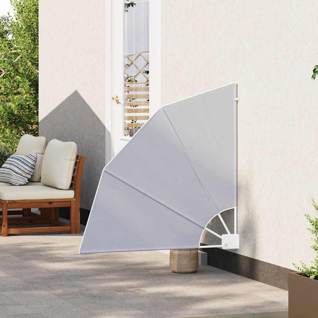 vidaXL Schermo di Privacy per Balcone Grigio 115 x 115 cm Tessuto