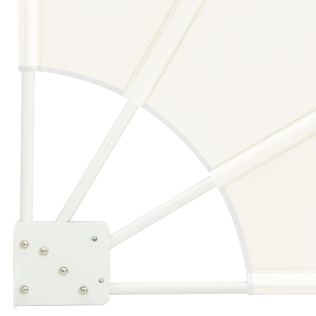 vidaXL Schermo di Privacy per Balcone Crema 115 x 115 cm Tessuto