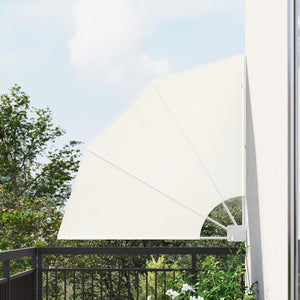 Schermo di Privacy per Balcone Crema 115 x 115 cm Tessuto 42000942