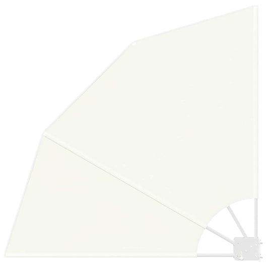 vidaXL Schermo di Privacy per Balcone Crema 115 x 115 cm Tessuto