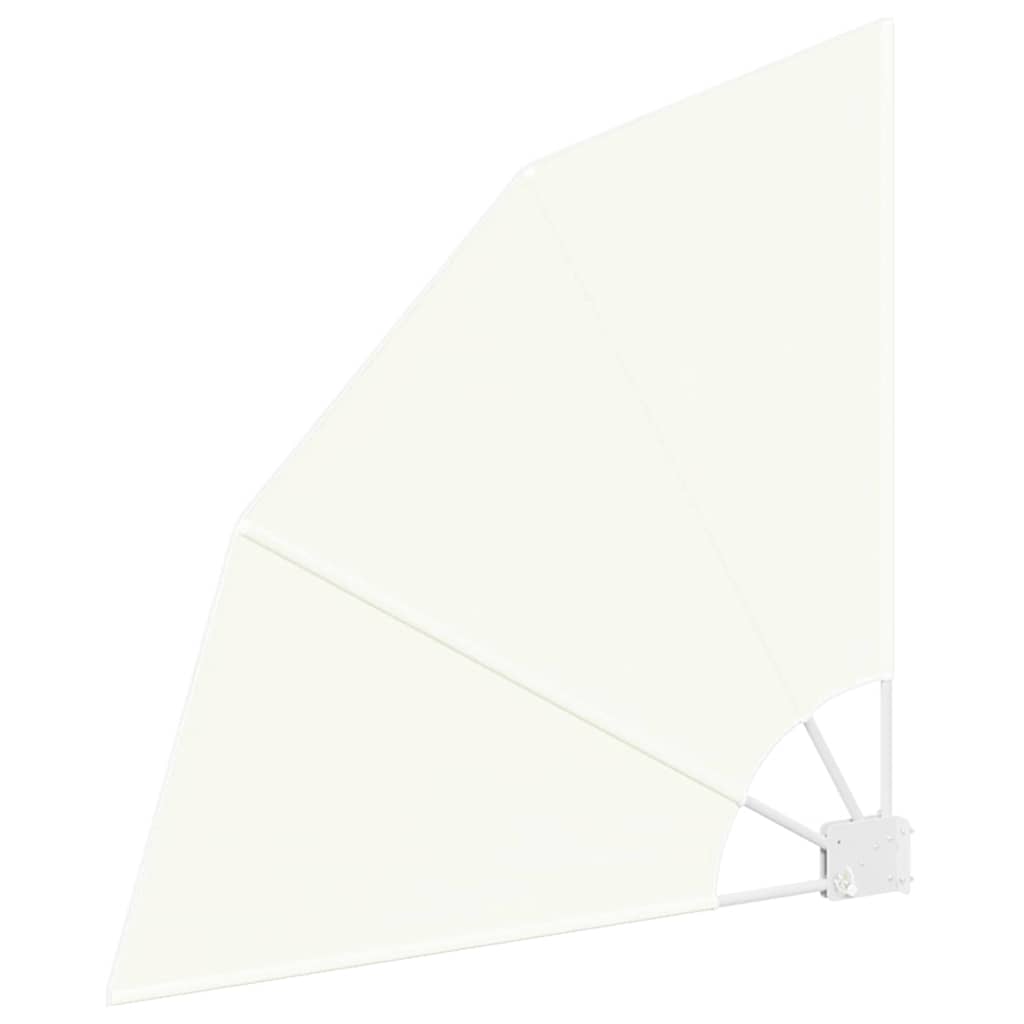 vidaXL Schermo di Privacy per Balcone Crema 115 x 115 cm Tessuto