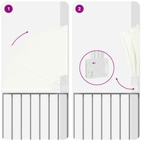 vidaXL Schermo di Privacy per Balcone Crema 115 x 115 cm Tessuto