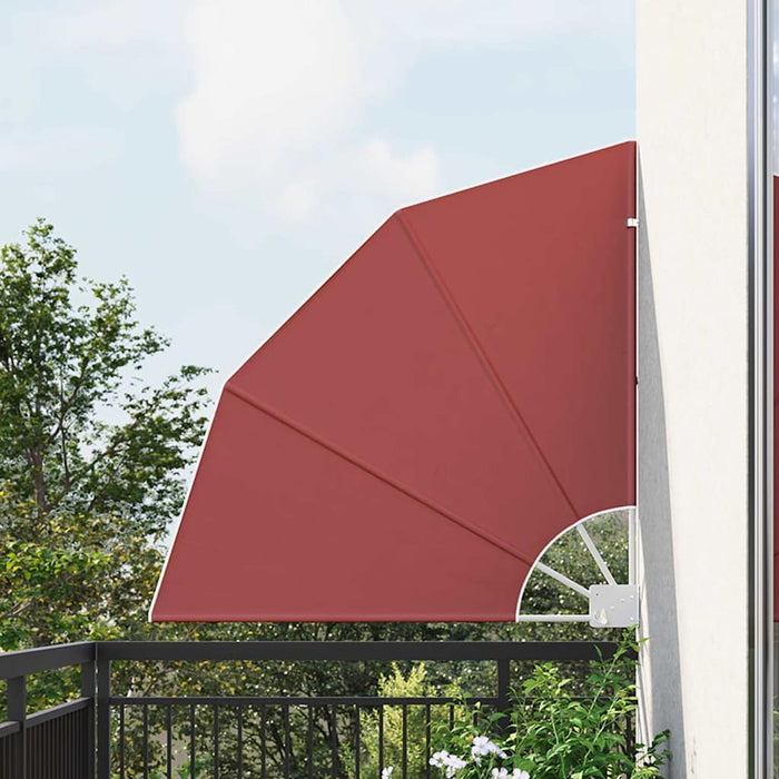 vidaXL Schermo di Privacy per Balcone Terracotta 115 x 115 cm Tessuto