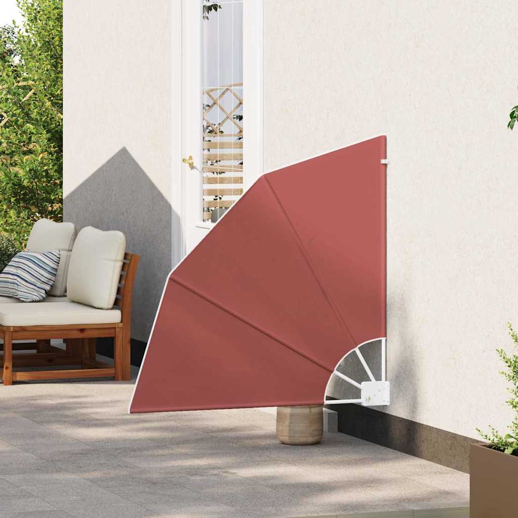 vidaXL Schermo di Privacy per Balcone Terracotta 115 x 115 cm Tessuto