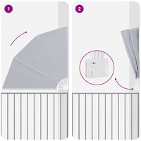 Schermo di Privacy per Balcone Grigio 160 x 160 cm Tessuto 42000944