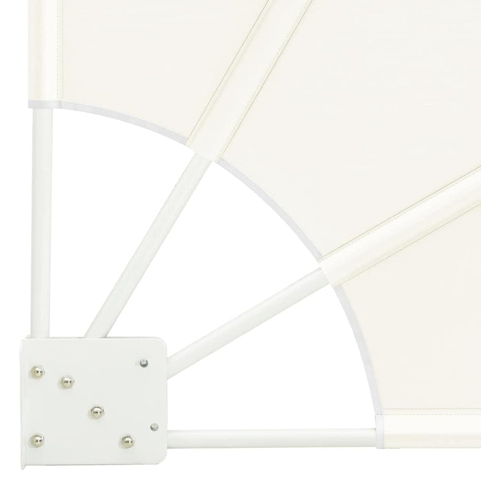 vidaXL Schermo di Privacy per Balcone Crema 160 x 160 cm Tessuto