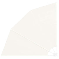 vidaXL Schermo di Privacy per Balcone Crema 160 x 160 cm Tessuto