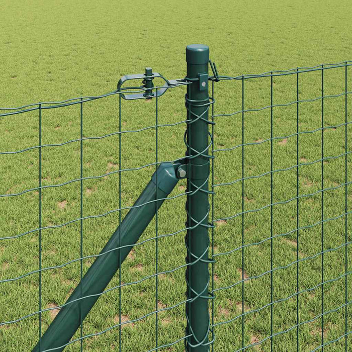 Pali per Recinzione 7 pcs Verde Ø32mm 160 cm Acciaio zincato 42004244