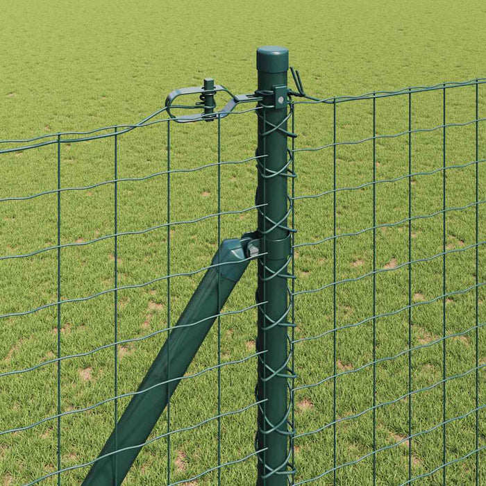 Pali per Recinzione 7 pcs Verde Ø32mm 180 cm Acciaio zincato 42004248