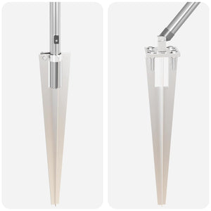 Pali per Recinzione 13 pcs Argento Ø32mm 120 cm Acciaio zincato 42004273