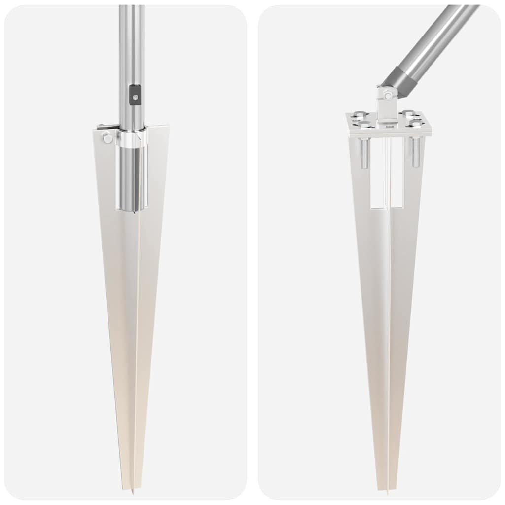 Pali per Recinzione 13 pcs Argento Ø32mm 160 cm Acciaio zincato 42004277