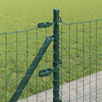 Pali per Recinzione 7 pcs Verde Ø32mm 70 cm Acciaio zincato 42004284