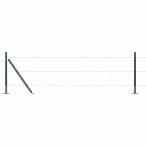 Pali per Recinzione 7 pcs Verde Ø32mm 70 cm Acciaio zincato 42004284