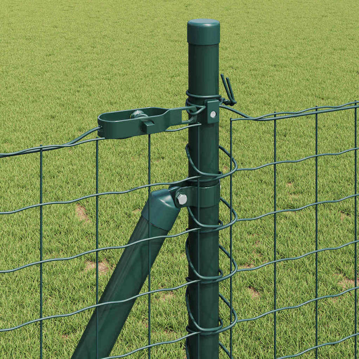 Pali per Recinzione 13 pcs Verde Ø32mm 90 cm Acciaio zincato 42004287