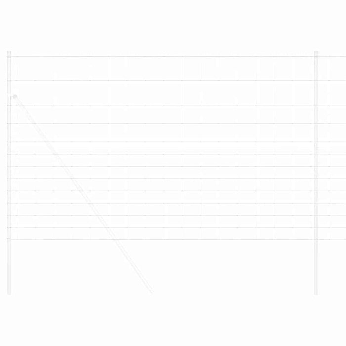 Recinzione da campo Grigio 1.5 x 10 m Acciaio 42005791