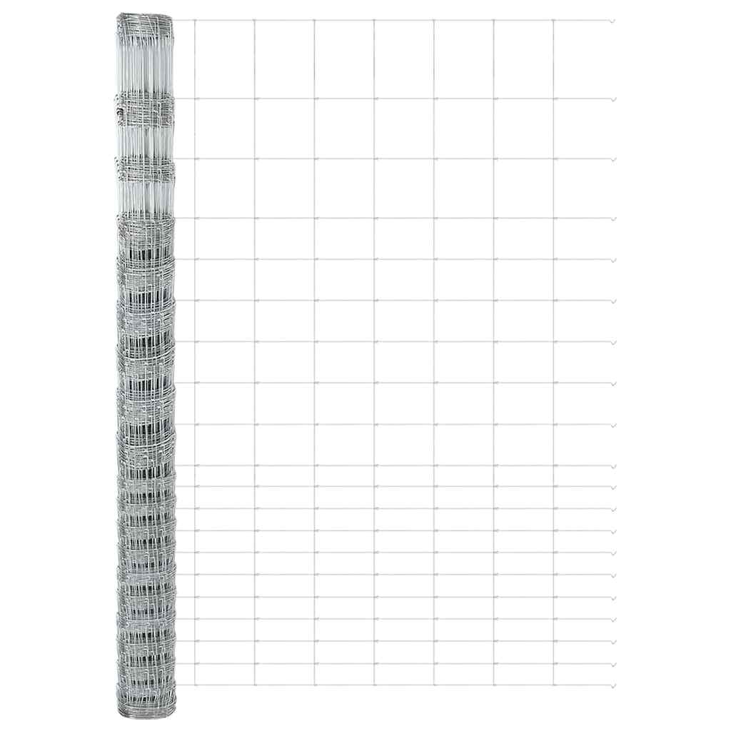 Recinzione da campo Grigio 1.6 x 10 m Acciaio 42005797