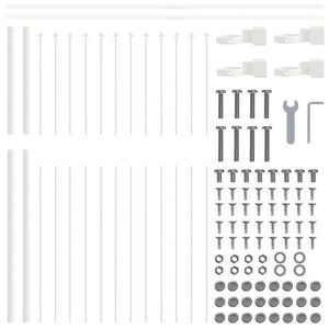 Recinzione per Giardino Bianco 1.7 x 1.5 m 42003882