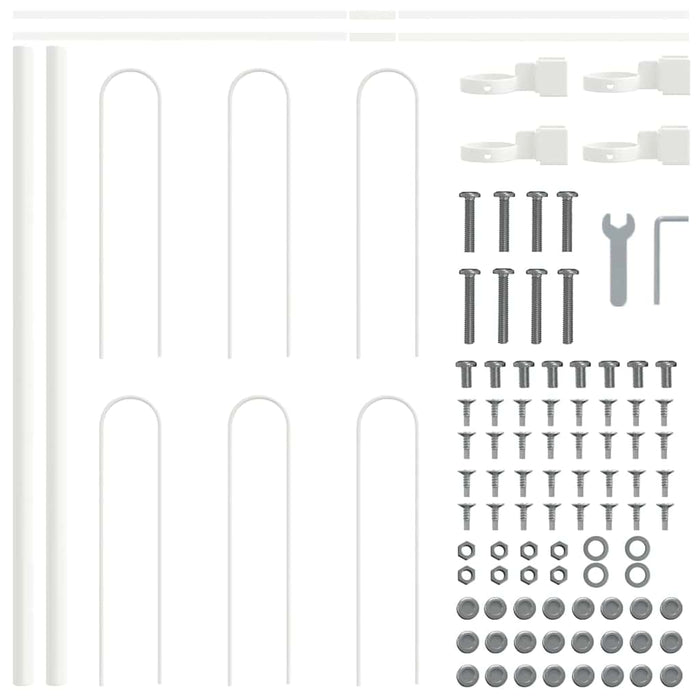 Recinzione per Giardino Bianco 1.7 x 0.6 m 42003883