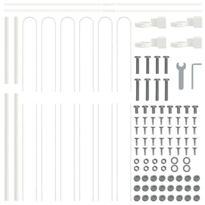 Recinzione per Giardino Bianco 1.7 x 1.5 m 42003887