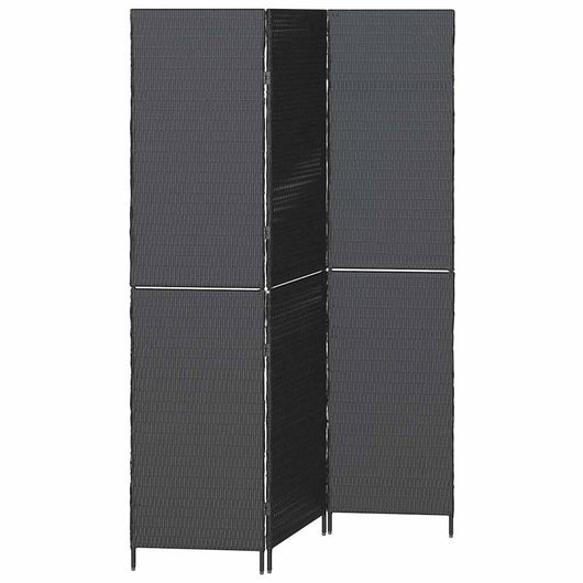 Divider per stanze Nero 146 x 180 cm polyrattan 42003668
