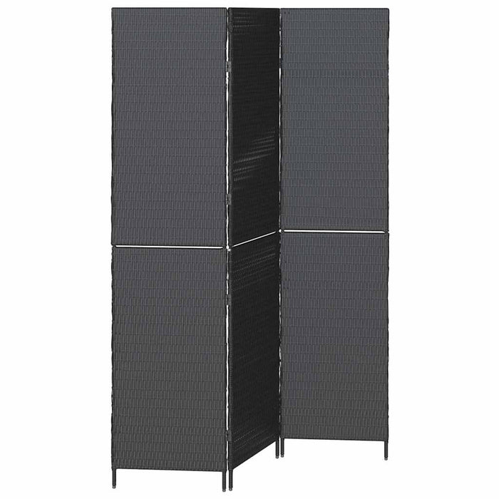 Divider per stanze Nero 146 x 180 cm polyrattan 42003668