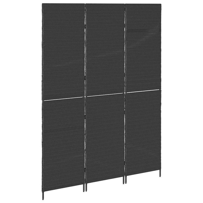Divider per stanze Nero 146 x 180 cm polyrattan 42003668