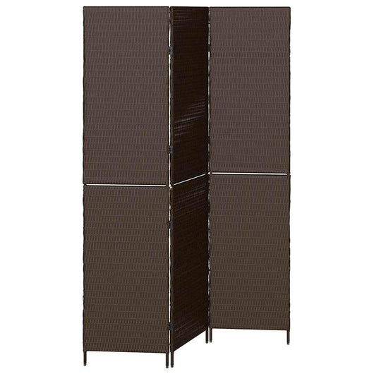 Divider per stanze Marrone 146 x 180 cm polyrattan 42003669