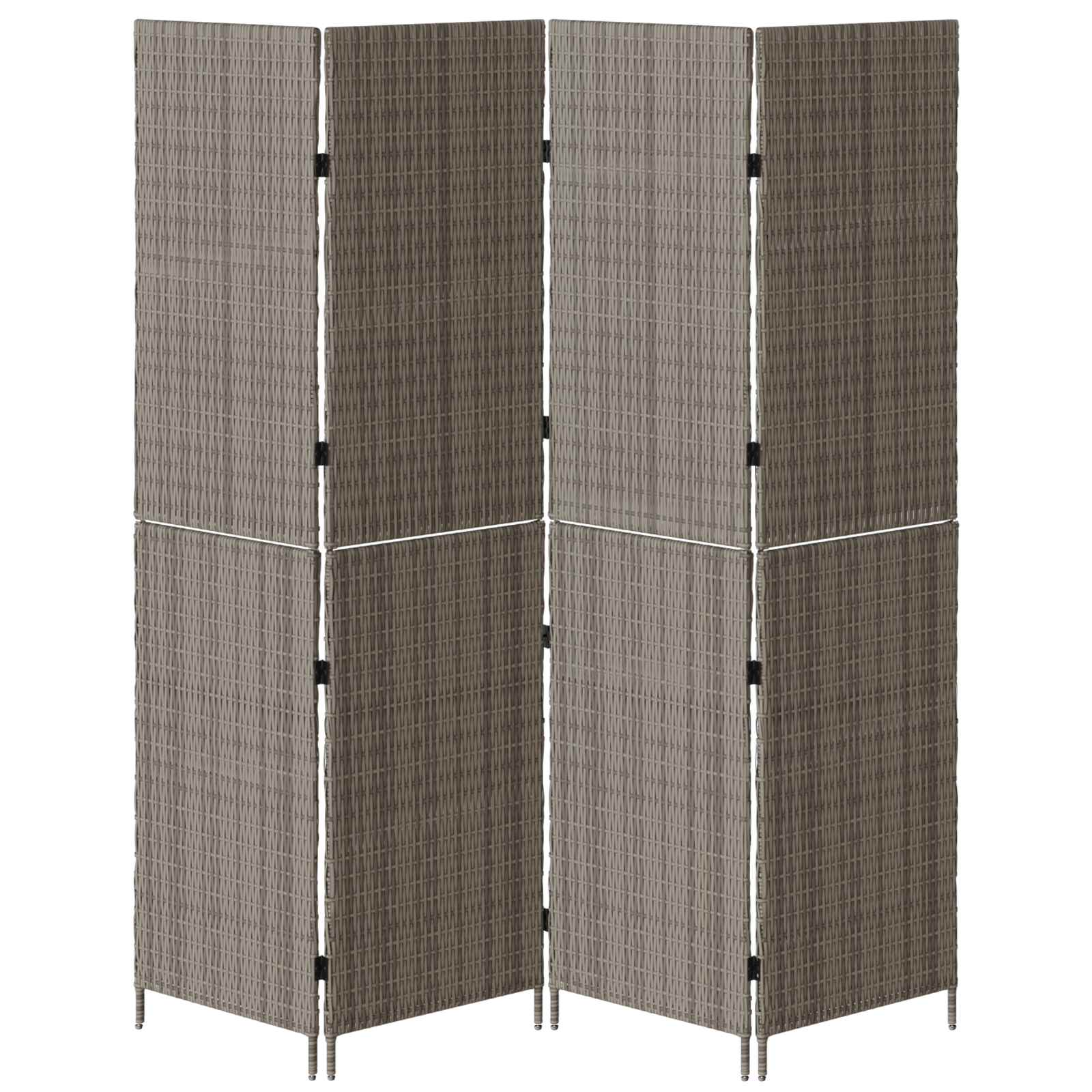 Divider per stanze Grigio 195 x 180 cm polyrattan 42003674