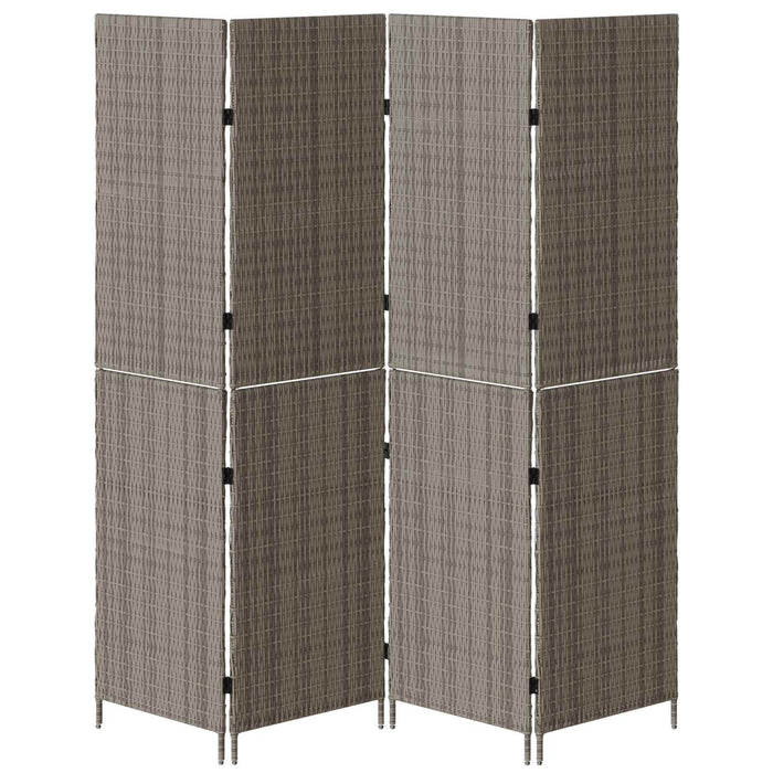 Divider per stanze Grigio 195 x 180 cm polyrattan 42003674
