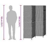 Divider per stanze Grigio 195 x 180 cm polyrattan 42003674