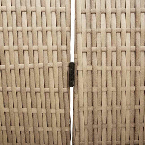 Divider per stanze Beige 242 x 180 cm polyrattan 42003676