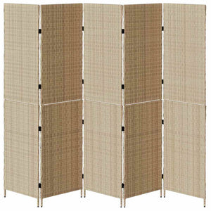 Divider per stanze Beige 242 x 180 cm polyrattan 42003676
