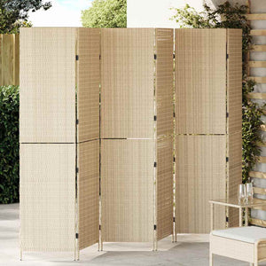 Divider per stanze Beige 292 x 180 cm polyrattan 42003677