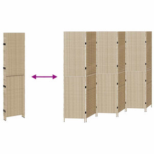 Divider per stanze Beige 292 x 180 cm polyrattan 42003677