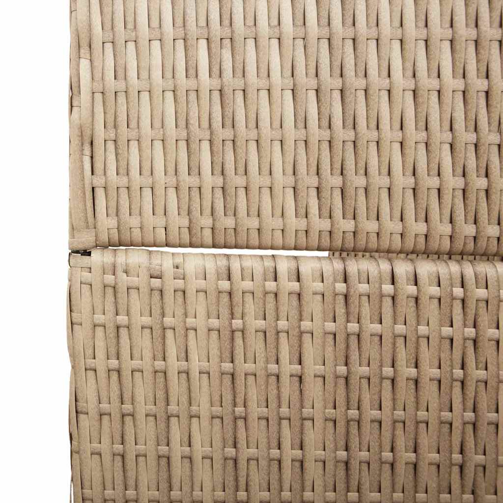 Divider per stanze Beige 196 x 200 cm polyrattan 42003679