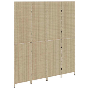 Divider per stanze Beige 196 x 200 cm polyrattan 42003679