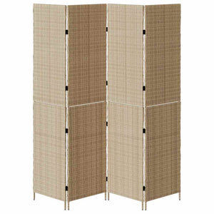 Divider per stanze Beige 196 x 200 cm polyrattan 42003679