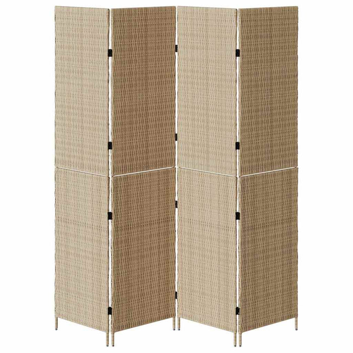 Divider per stanze Beige 196 x 200 cm polyrattan 42003679