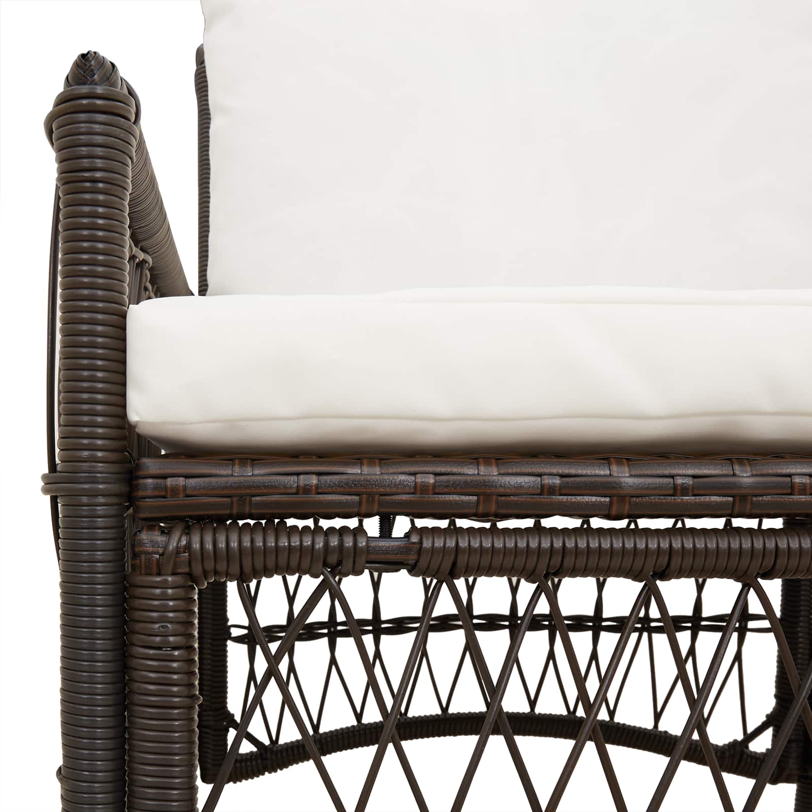 Sedia da Giardino Marrone 60 x 70 x 78cm polyrattan 42006218