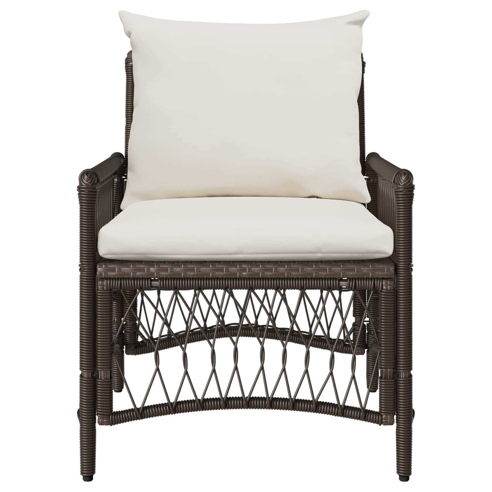 Sedia da Giardino Marrone 60 x 70 x 78cm polyrattan 42006218