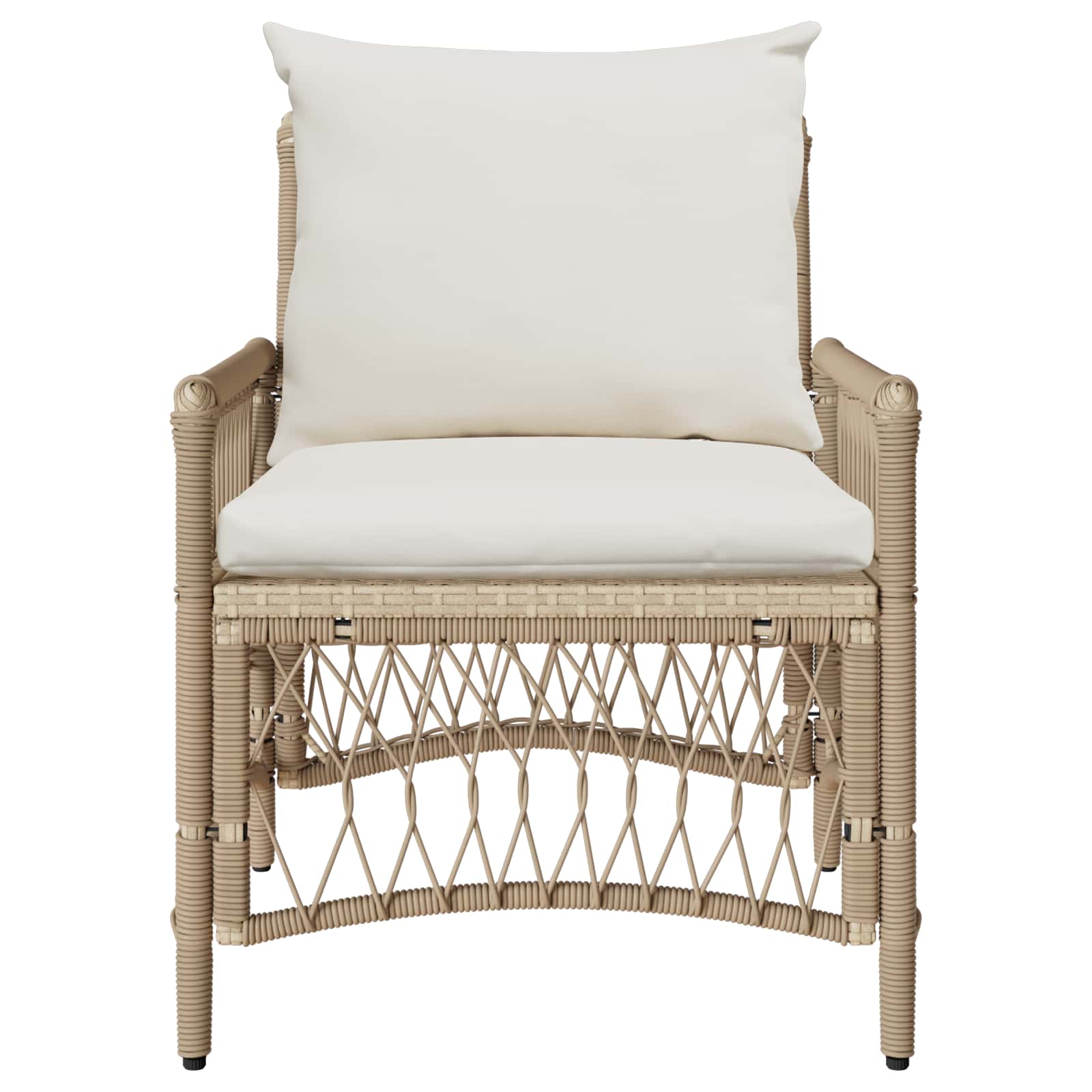 Sedia da Giardino Beige 60 x 70 x 78cm polyrattan 42006221