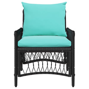 Sedia da Giardino Nero 60 x 70 x 78cm polyrattan 42006225