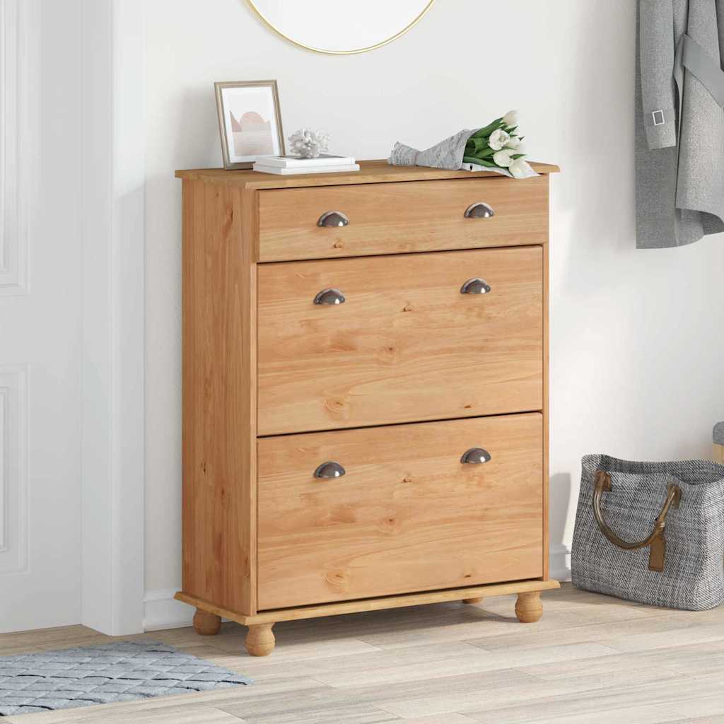 Mobile per scarpe con cassetto ASKIM Marrone 85 x 35 x 108 cm 4105436