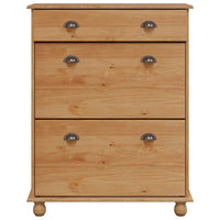 Mobile per scarpe con cassetto ASKIM Marrone 85 x 35 x 108 cm 4105436